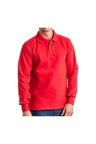 Relaxia Polo Yaka Gri Sweatshirt
