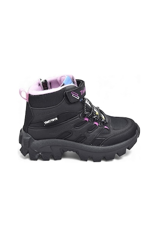 Twittoys 390u Ortopedik Taban Lastikli Cırtlı Kız Çocuk Bot Erkek Çocuk Bot Unisex Çocuk Bot Siyah-fuji