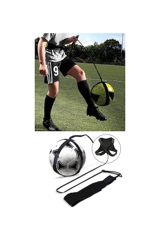 Bundera Ayarlanabilir Tekmelik Top Tutucu Bel Kemeri - Futbol Topu Antrenman Egzersiz Eğitici Kemer Korse