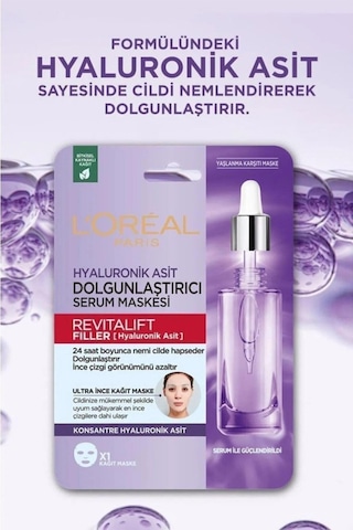 L'oréal Paris Revitalift Filler Dolgunlaştırıcı Serum Maske