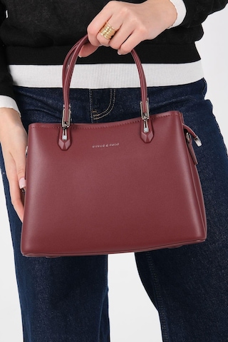 Silver Polo Sp1233 Kadın El Çantası Cilt Bordo-bordo
