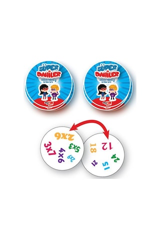 Süper Dahiler Çarpım Tablosu 1 (2x'den 5x'e)