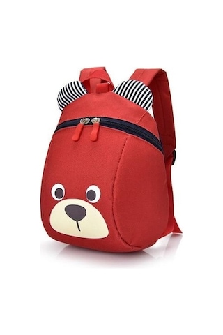 Çizgi Film Çocuk Okul Çantası Anaokulu Erkek Ve Kızlar 1-5 Yaşında Bebek Okul Çantası Omuz Anti-kayıp Sırt Çantası Qtzjub Kırmızı