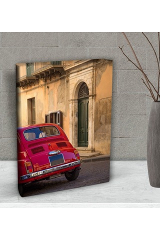 Bk Gift Klasik Araç Tasarımlı Dekoratif Mini Kanvas Tablo 15X20Cm (506660947)