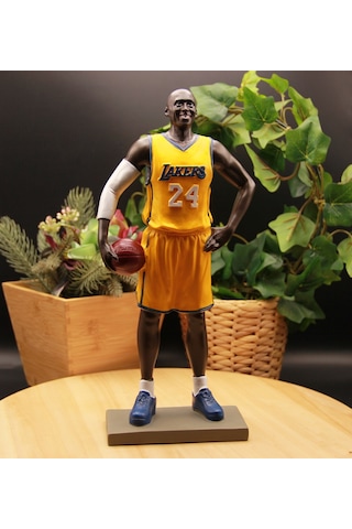 Kobe Bryant Lakers 24 Numara Efsane Mega Boy Basketbolcu Biblosu- Sarı Forma