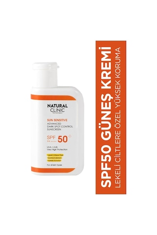 Natural Clinic SPF50+ Leke Karşıtı Yüksek Koruma Nemlendirici Güneş Kremi 50 ML