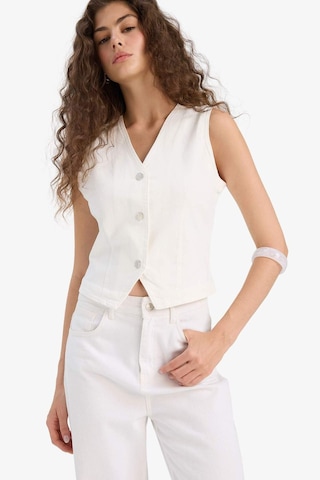 Defacto Jean Blazer Yelek F5899ax25hswt1 Beyaz