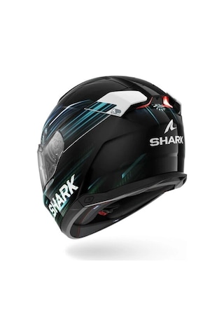 Shark Skwal İ3 Lıght-blur Siyah-kırmızı-mavi Kapalı Kask Ledli Model Parlak Siyah-mavi