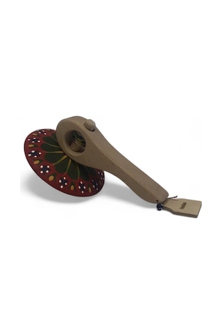 Çarkino Ahşap Topaç Kırmızı