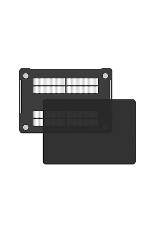 Blogy Apple Uyumlu MacBook Pro 14.2 İnç Crystal Fit Kılıf Siyah