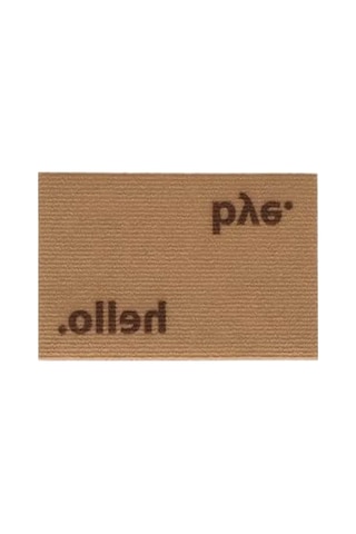 Kıl Paspas Dış Mekan Kapı Önü Kullanımı İçin 40x60 Cm Ölçüsünde Açık Bej