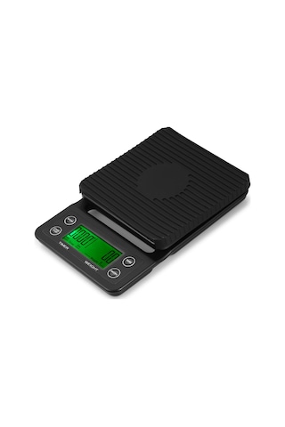 Geeroyoo Siyah/koyu Bordo Renk Seçenekli, 5kg Kapasiteli, Lcd Ekranlı Mutfak Terazisi Aaa Pil Dahil Değil Siyah