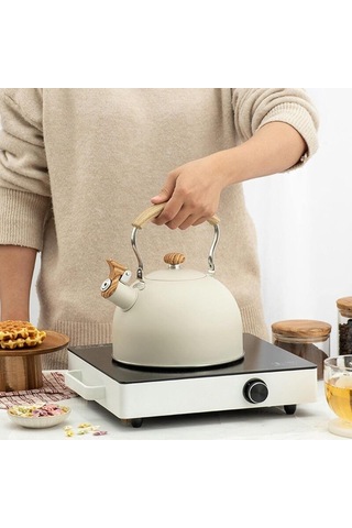 Düdüklü Su Isıtıcısı, 2,5 L Düdüklü Su Isıtıcısı, İndüksiyon Gazlı Su Isıtıcısı, Paslanmaz Çelik Su Isıtıcısı, Düdüklü Su Isıtıcısı, Çaydanlık, İndüksiyon Gazlı Ocaklar İçin, Kolay Temizlenir Diğer