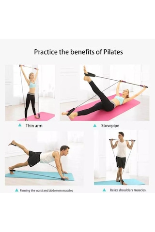 Leyaton Portable Pilates Studio Jimnastik Çubuğu Jimnastik Çubuk