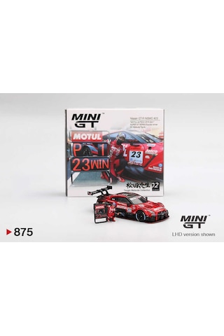 Mini Gt 1/64 875 Nissan Gt-r Nısmo 23 "motul Autech Gt-r 2021" Super Gt Serıes Suzuka Winner W/ Matsuda Figure Tsugio Matsuda Collection No.2