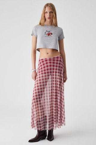 Grimelange Zennı Kadın Bisiklet Yaka Regular Baskılı Grimelanj T-shirt