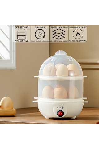 Mioji Mio EG8S 250 W Yumurta Ve Çok Amaçlı Buharlı Pişirici