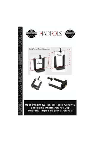 Özel Üretim Kullanışlı Parça Görüntü Sabitleme Pratik Aparat Cep Telefonu Tripod Bağlantı Aparatı