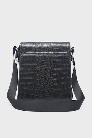 Kanuga Ysmn1973 Siyah Kroko Unisex Çapra Çanta Siyah Kroko
