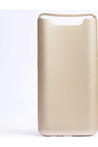Samsung Uyumlu Galaxy A80 Kılıf Zore Premier Silikon Kapak Gold