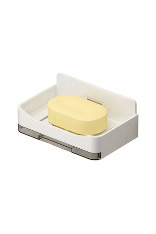 Besthome1 Duvar Montajlı Sabun Tutucu Beyaz - Su Tüpü Ve Taşınabilir, Dayanıklı Abs Plastik Beyaz