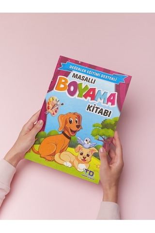 Değerler Eğitimi Destekli Masallı Boyama Kitapları 5'li Takım