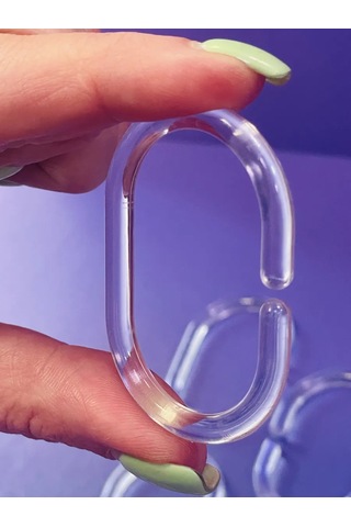 Lundo Perde Halkaları Oval 55/36 Mm 20 Adet 402335427 Beyaz