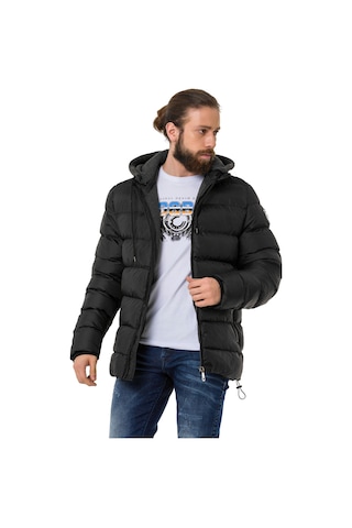 Cipo & Baxx Cm202 Erkek Şişme Mont Siyah