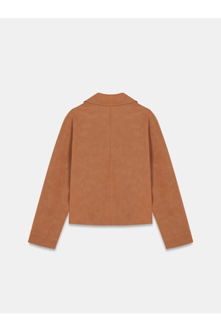 Dilvin 60782 Cep Detaylı Süet Ceket-camel Camel