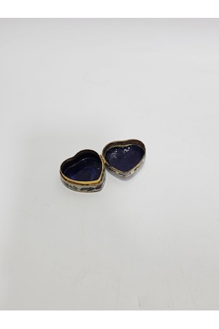 Antika Cloisonne Minyatür Kutu 4,6x4,6cm 084