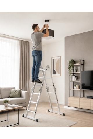 Çok Amaçlı Dört Kırılımlı Merdiven 5.80 M Elit45 Ölçü:5.80 M