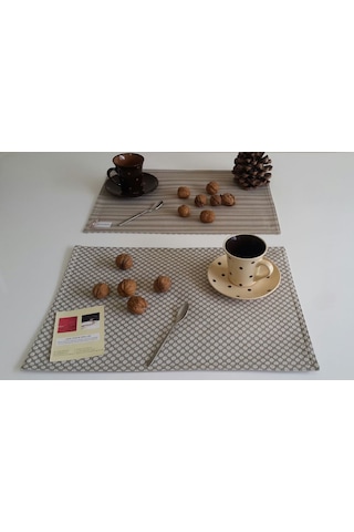 Amerikan Servis Rich Çizgi 32 x 45 CM Zeytin Yeşili-2'li Yeşil