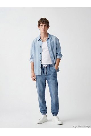 Lcw Jeans İndigo Jogger Fit Erkek Jean Pantolon