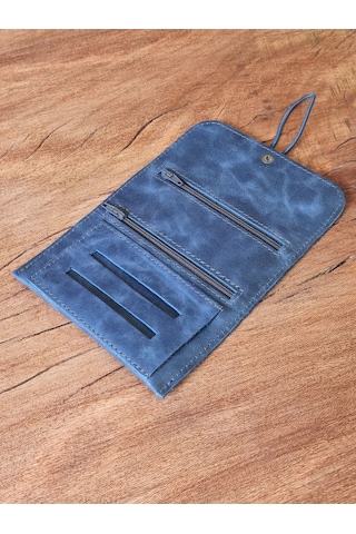 Tütün Kesesi Cüzdan Tütünlük Gerçek Deri Açık Boyut: 13cm 19cm Kapalı Boyut: 7cm 13cm