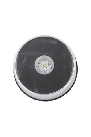 Lemestar Kristal Sergi Tabanı: 7 Renkli Led Işımlı, Döner, Pil/şarjlı 110-240v, Amerikan Standardı , 10x3.5cm Diğer