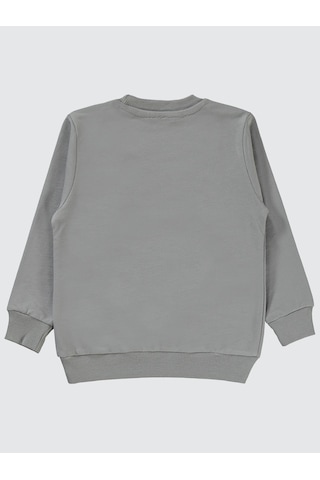 Ben10 Ben 10 Erkek Çocuk Uzun Kol Sweatshirt 2-5 Yaş Gri