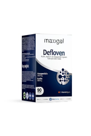 Maxigal Defloven Rutin, Aescin Ve Hesperidin İçeren Takviye Edici Gıda Maxigal Defloven Rutin, Aescin Ve Hesperidin İçeren Takviye Edici Gıda