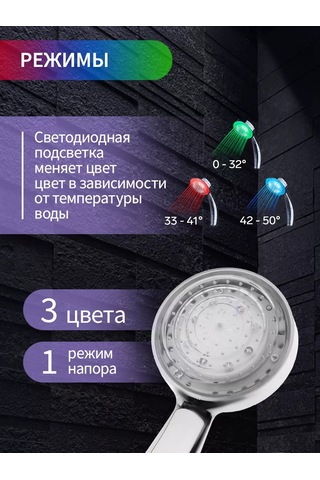 Zeın Aydınlatmalı Duş Başlığı 99888983 Krom