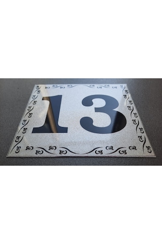 Kapı Numarası 10x12 cm Kendinden Yapışkanlı No:13