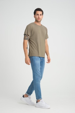 Alexander Gardi Alexandergardı Fitilli Bisiklet Yaka Regular Fit T-shirt E24-083 00 001