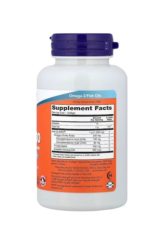 Now Foods Krill Oil Omegas & Fish Oils Epa Dha 1000 1,000 Mg 60 Softgels