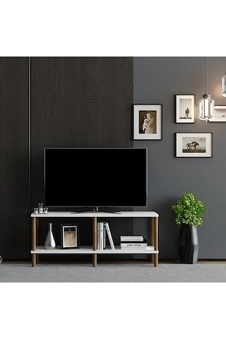 Tv Sehpası Şota Beyaz 90 Cm