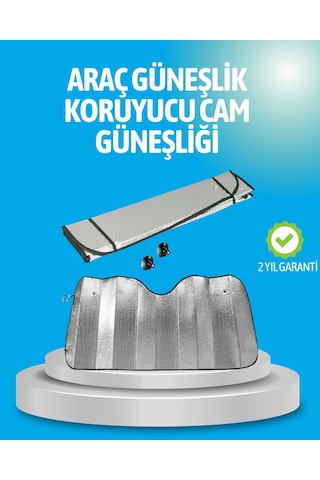 Northcity Gelişmiş Yansıtıcılı Katlanabilir Araç Güneşliği Alüminyum & Süngerli İzolasyon