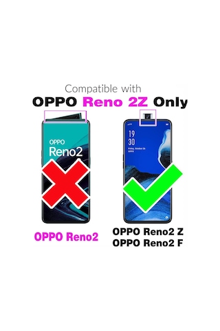 Teknomoda Oppo Reno 2Z Kılıf Boyun Omuz Askılı iPli Anti Şok Köşe Korumalı Şeffaf Silikon