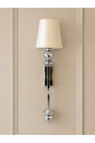 Elite Lighting Firenze Krom Renk Kaplama Kumaş Başlıklı Pilli Aplik Elite Lighting Firenze Krom Renk Kaplama Kumaş Başlıklı Pilli Aplik