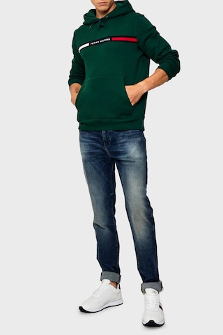 Tommy Hilfiger Erkek Sweat Mw0mw37361 L6k Yeşil Yeşil