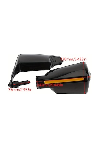 Sunshine011 Black Evrensel Motor Koruyucu Rüzgarlık Motosiklet El Koruma Kollukları Motosiklet Aksesuarları