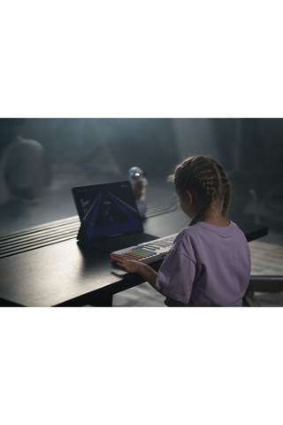Popupiano Akıllı Taşınabilir Dijital Piyano - Uygulama Destekli Eğitici Müzik Aleti Çocuk - Yetişkin Beyaz