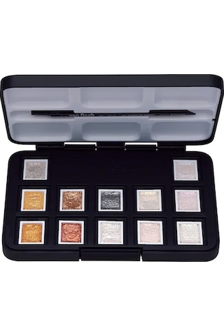 Talens Van Gogh Tablet Sulu Boya Seti Metalik Renkler 12 Renk