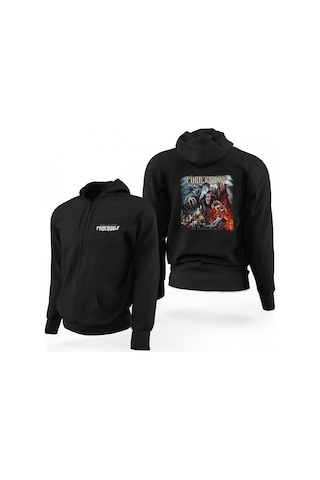 Powerwolf The Sacrament Of Sin Siyah Fermuarlı Limited Edition Kapşonlu Sweat Siyah